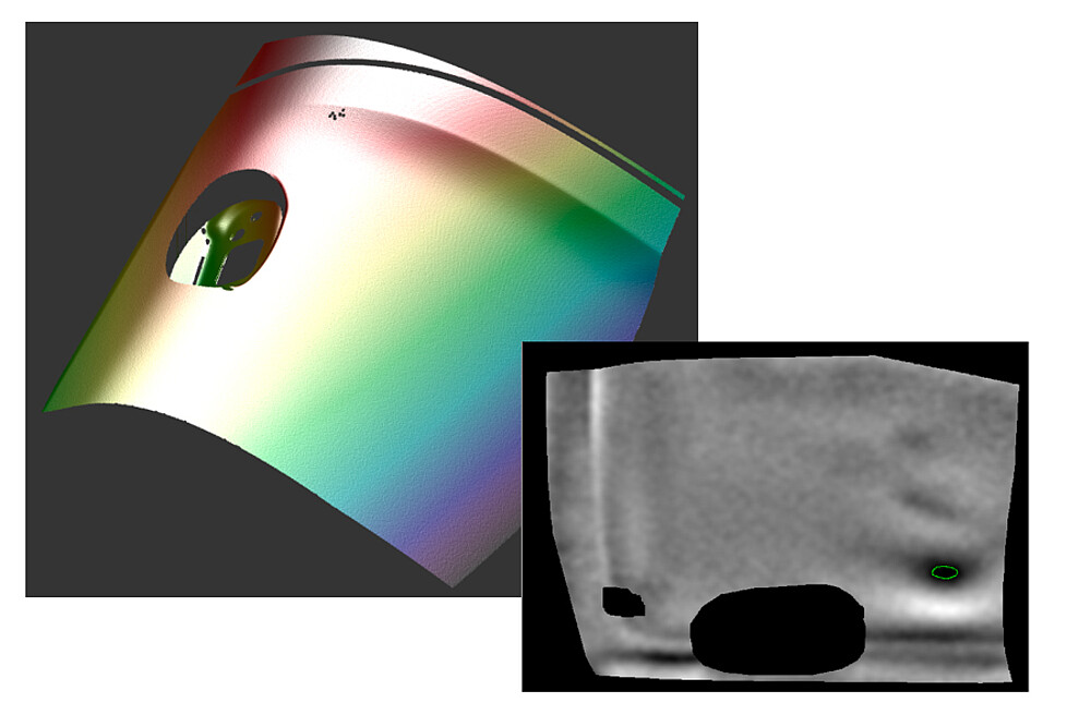 インライン測定中に検査対象部品を検出