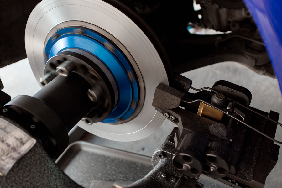 ブレーキディスクの摩耗測定